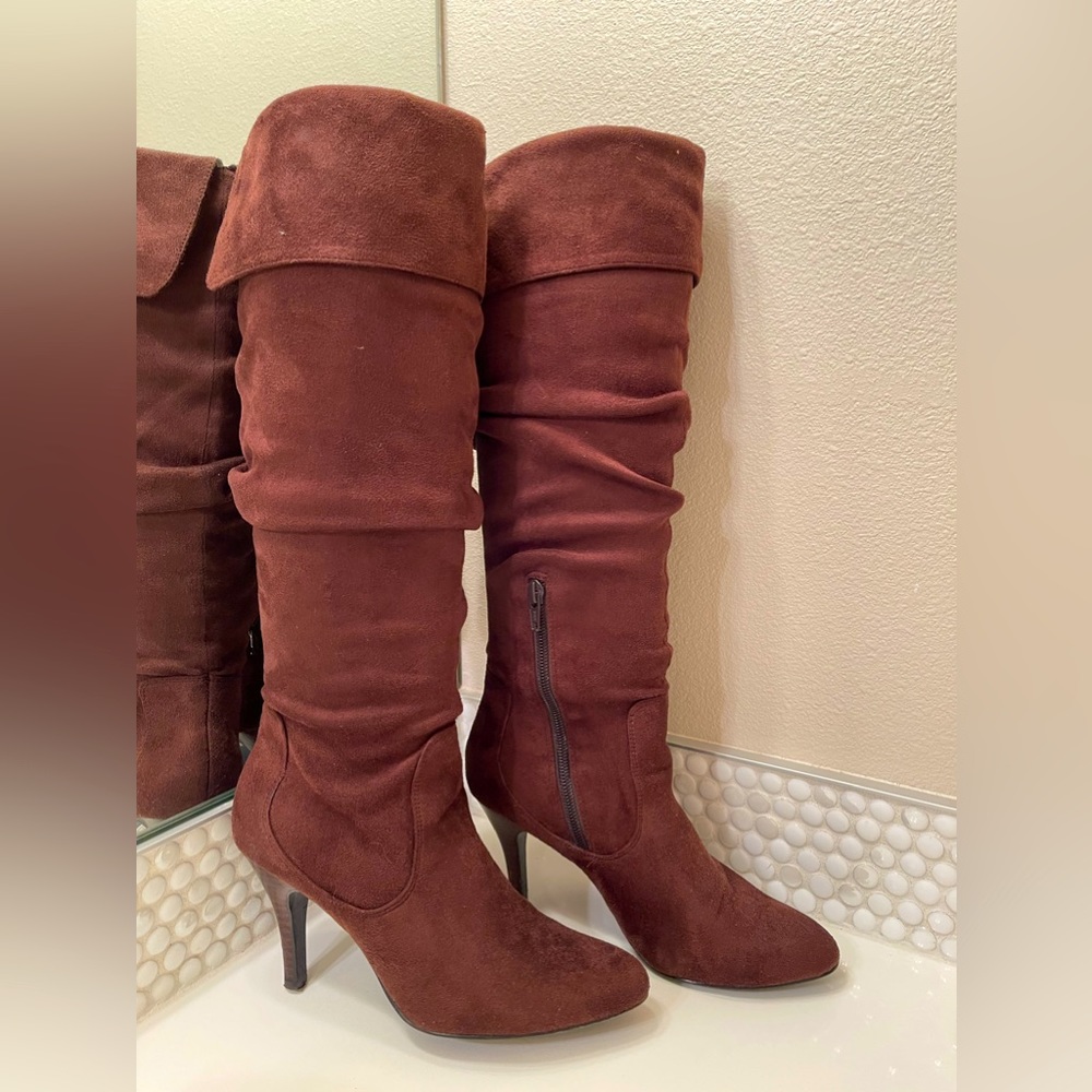 Skechers Suede Tall Boots with heels